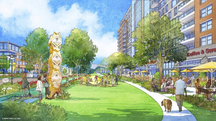 Transit-oriented model for economic development in the suburbs · Design ...